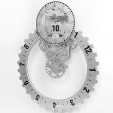 Horloge Murale No.3 Big Silver Gear